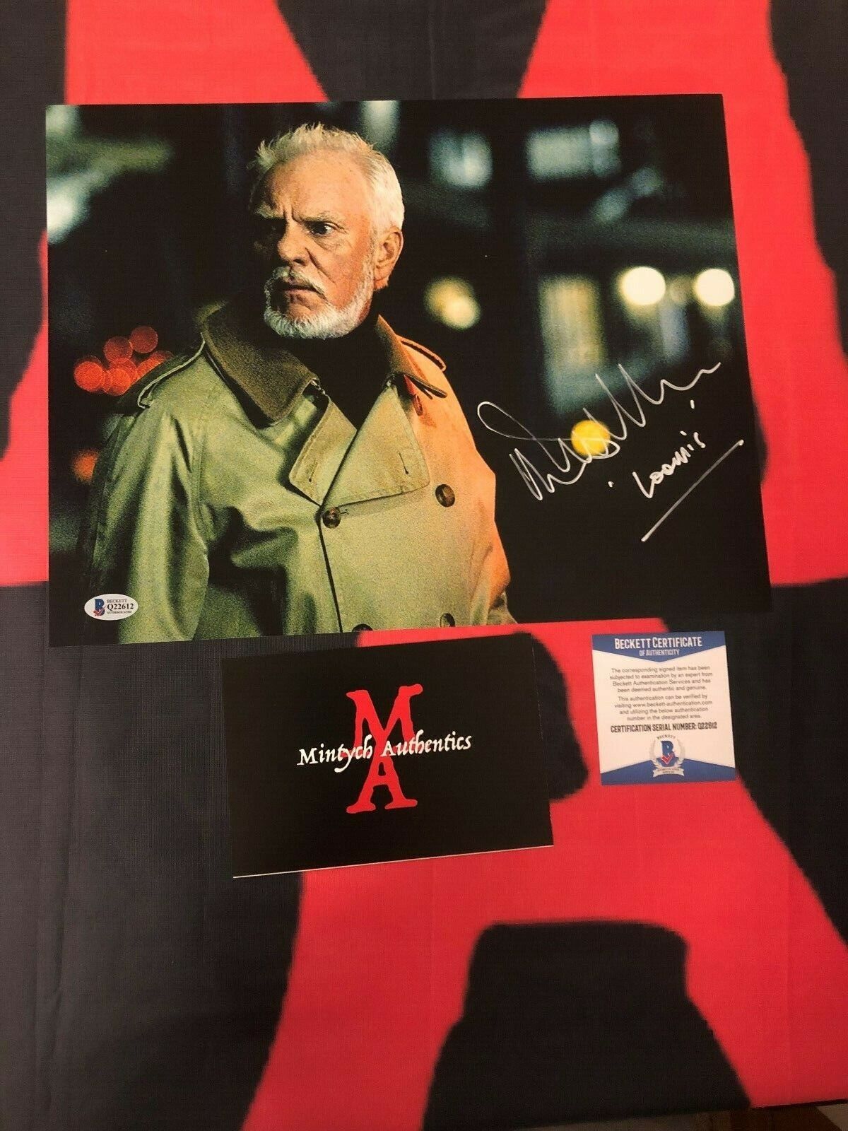 MALCOLM MCDOWELL ROB ZOMBIE HALLOWEEN AUTOGRAPHED SIGNED 11x14 Photo Poster painting! BECKETT!