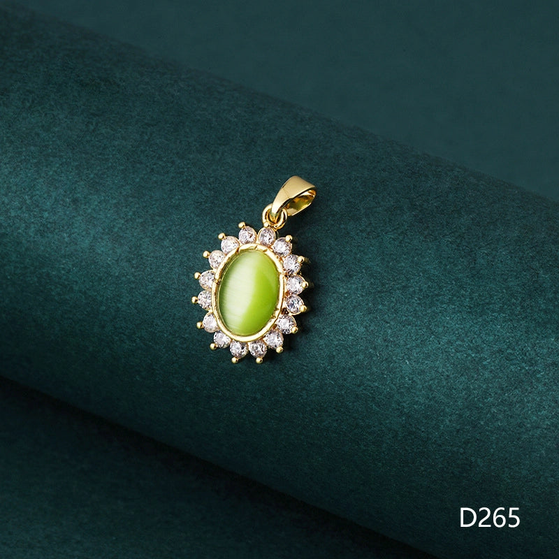 1 Piece 1-2cm Copper Zircon Geometric Jewelry Accessories Pendant