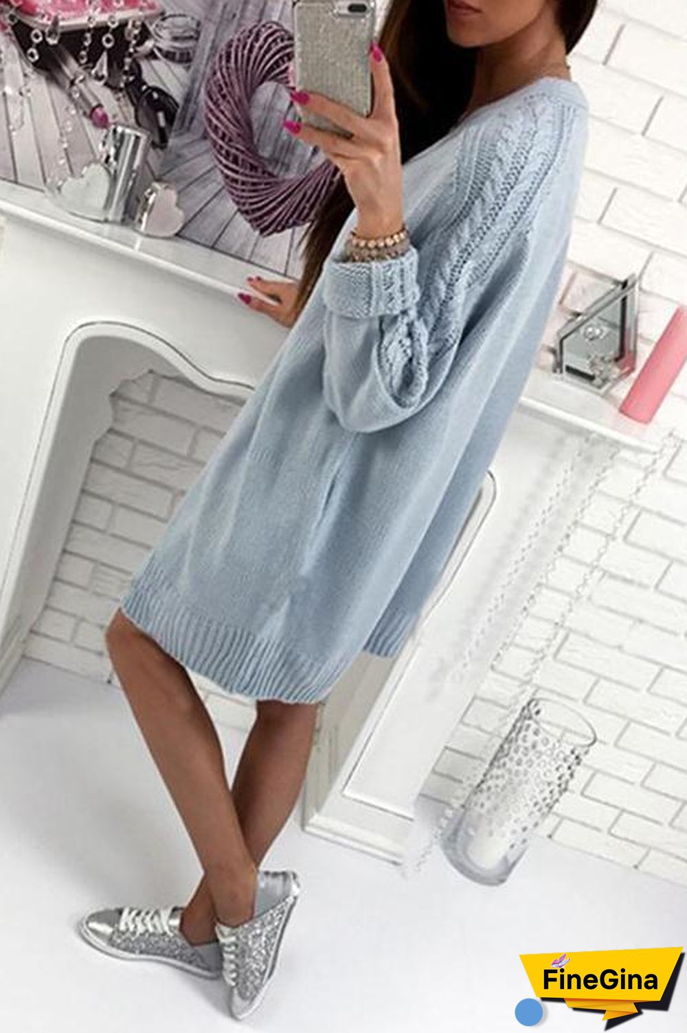 Casual Long Sleeves Long Cardigan