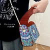 (US Local)DIY Mandala Diamond Art Wooden Coin Pouch with Chain 5D Diamond Painting Purse