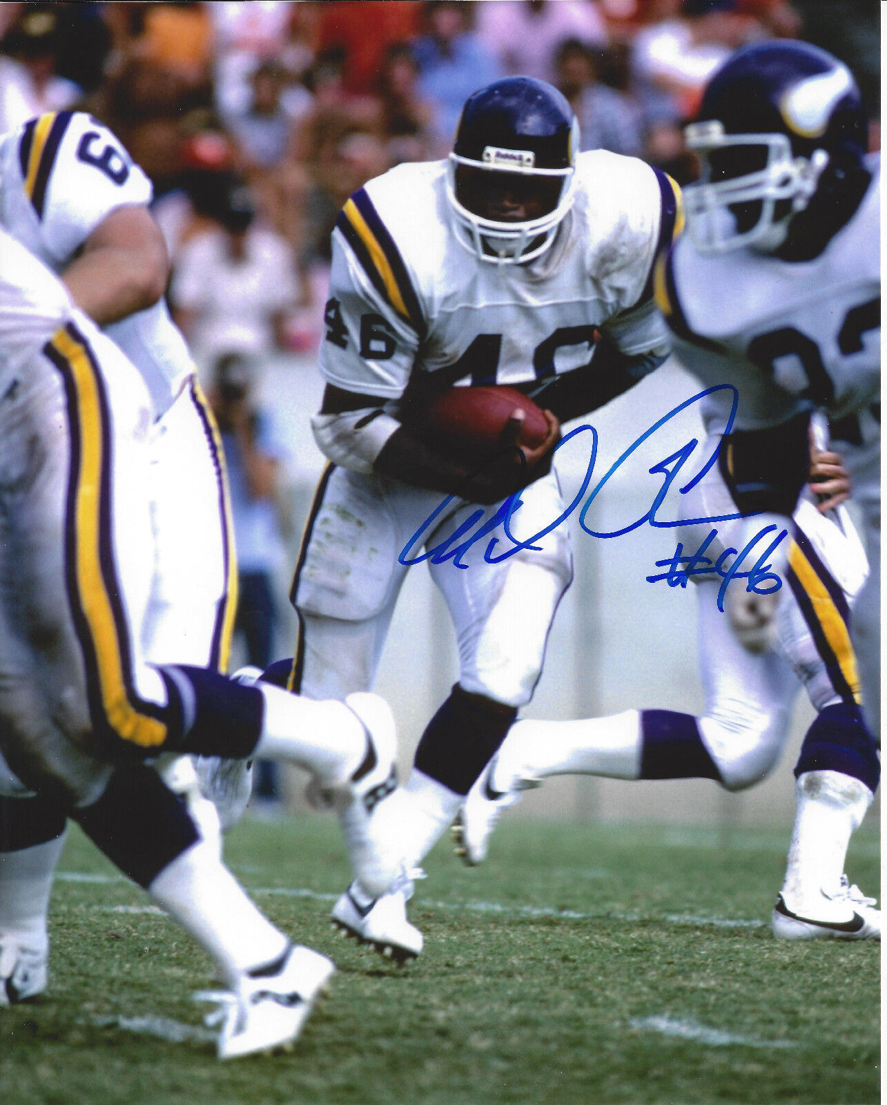 Alfred Anderson auto autographed 8x10 Minnesota Vikings Baylor#2