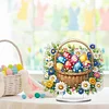 Diamond Painting Acrylic Easter Egg Flower Tabletop Ornaments Decorations for Adult Beginner Home Decor DIY Crafts Gift