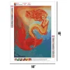 Red Mermaid  | Full Round Diamond Painting Kits