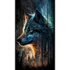 Diamond Painting -Full Round Drill Wolf(70*40 CM)