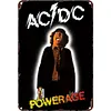 AC/DC - Panneaux en &eacute;tain m&eacute;tallique(20*30cm/30*40cm) - Musique