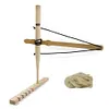 Wood Drilling Fire Making Tool Outdoor Survival Practice Tool for Camping Hiking
