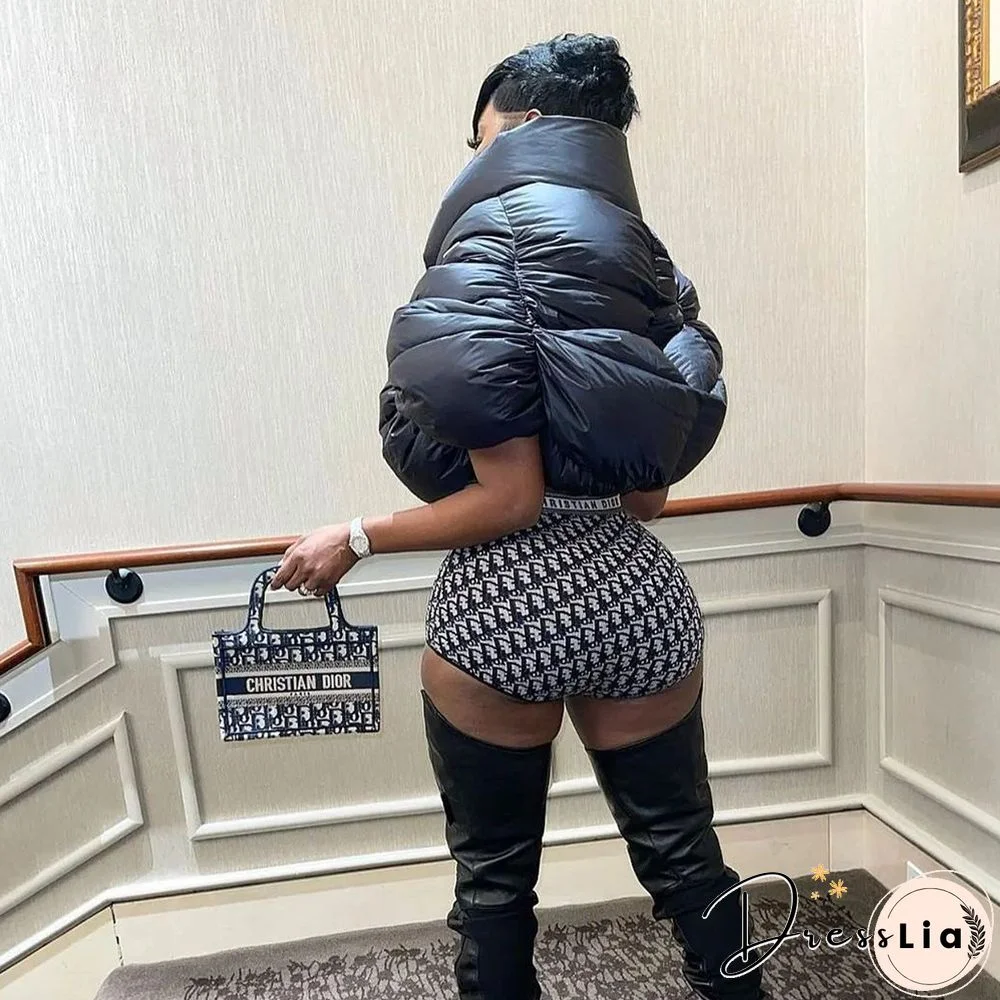 Cotton Padded Zipper Stand Collar Sleeveless Vest Coat