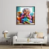 Grandma Knitting A Sweater-11CT Stamped Cross Stitch 50*50cm/19.69*19.69in