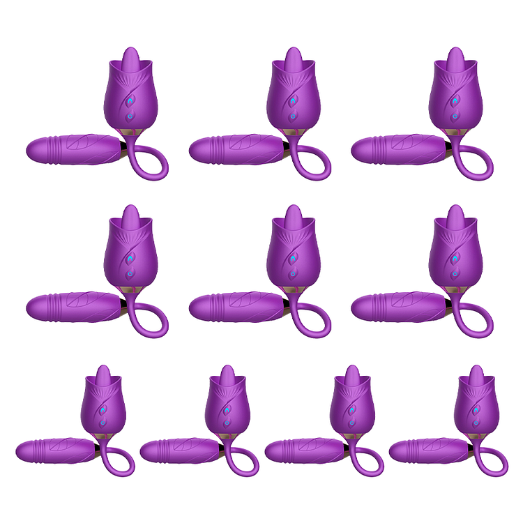 Wholesale The Rose Toy With Bullet Vibrator Pro Purple