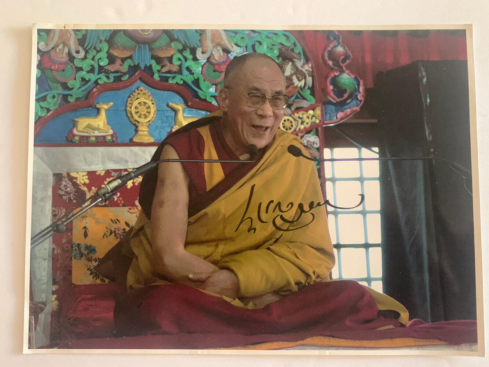 Dalai Lama His Holiness Signed Autograph 8.5x11 Photo Poster painting BAS Certified READ