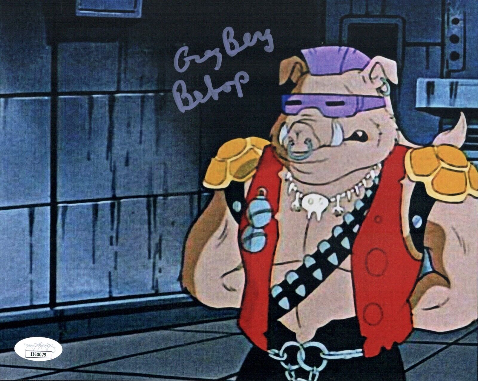 GREG BERG Bebop TEENAGE MUTANT NINJA TURTLES Signed 8x10 Photo Poster painting JSA COA Cert