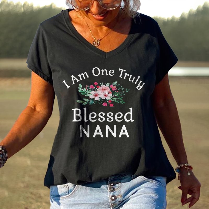I Am One Truly Blessed NA NA  Printed T-shirt