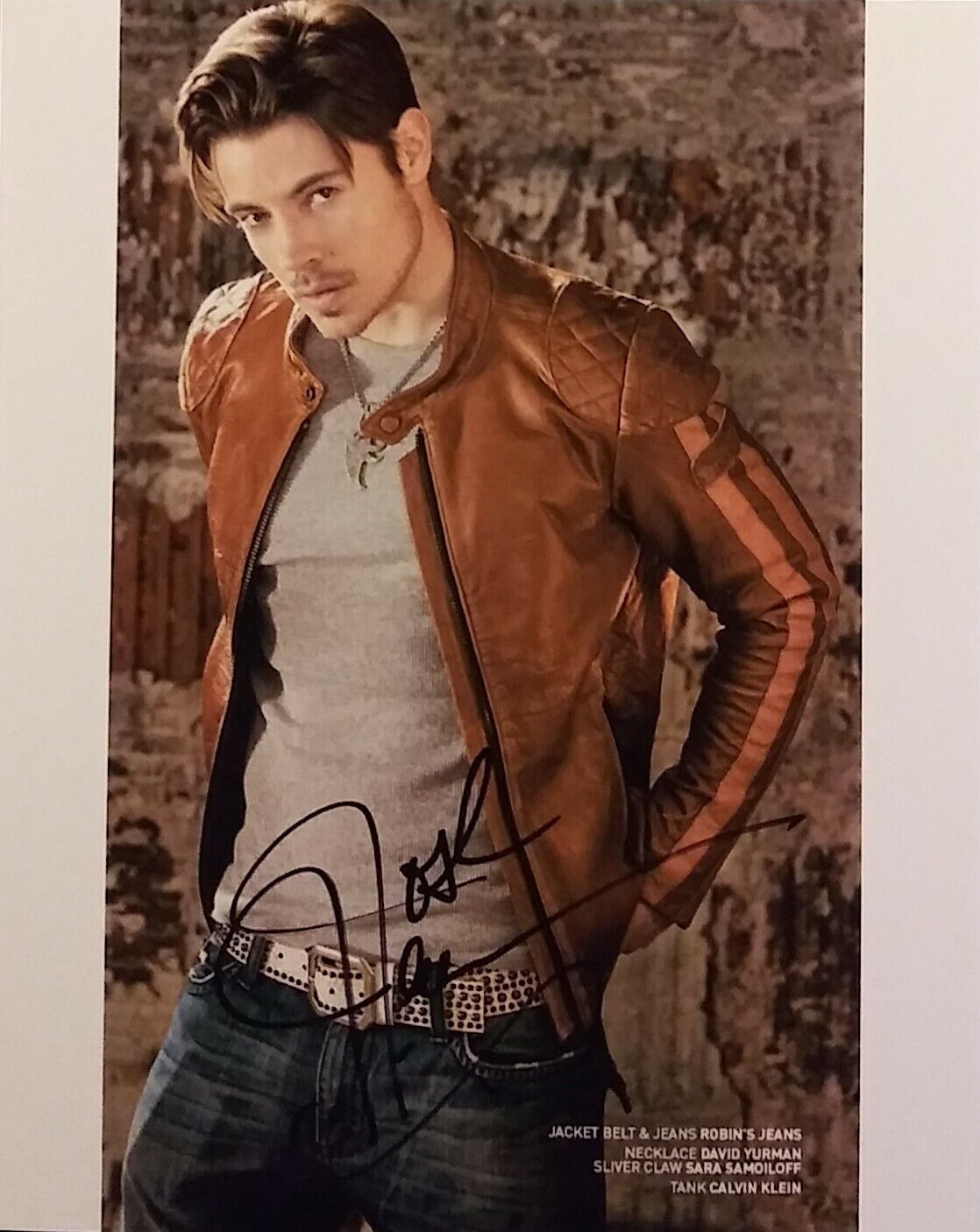 Josh Henderson signed 8 x 10