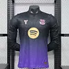 Joyfball 2026/2027 Player Version Long Sleeve Barcelona Away Football Jersey 1:1 Thai Quality（The player version jersey is a bit tight, please pay attention to the size selection）