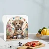 Acrylic Cats Dogs Diamond Painting Paper Towel Napkin Holder for Home Art Crafts