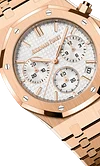 Pink Gold Silver-Toned Dial CHRONOGRAPH 41mm