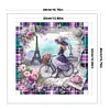Girl Under Eiffel Tower-11CT Stamped Cross Stitch 40*40cm/15.75*15.75in tapestrymarket