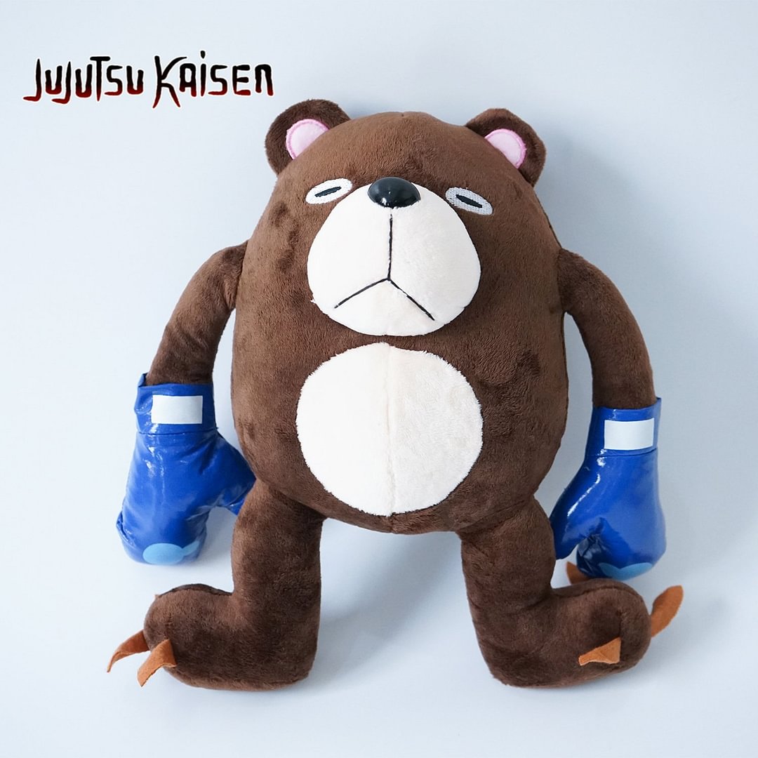 Jujutsu Kaisen Boxing Bear Cursed Corpse Plush Toy Soft Stuffed Doll Kids Adults Holiday Gifts