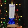 LED Christmas Candles Decoration Gift Rechargeable With Glitter