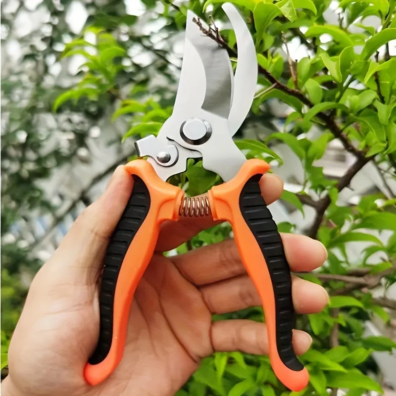 Tegooe Stainless Steel Professional Gardening Pruning Shears for Branches and Flowers - Household Pruning Tools