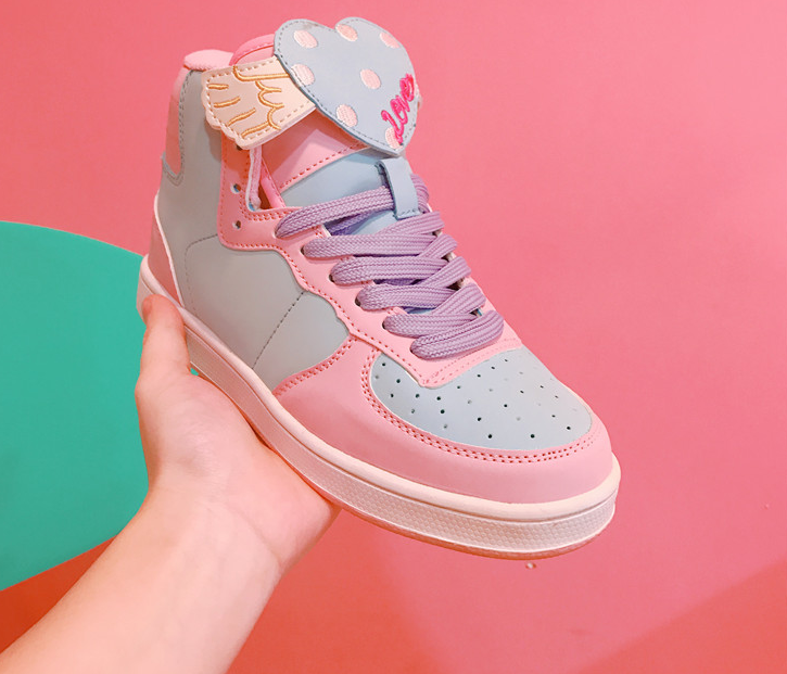 Cute Macaron Pink Shoes SP17625