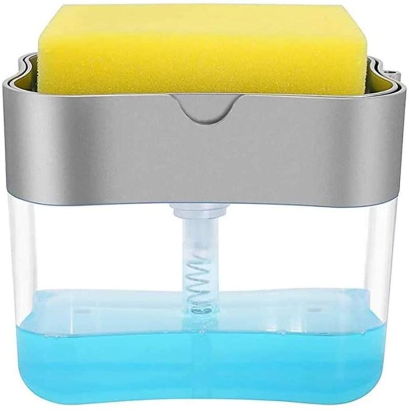 

Kitchen Dish Soap Dispenser 2 in 1 Soap Dispenser Sponge Holder Hand, 501 Original
