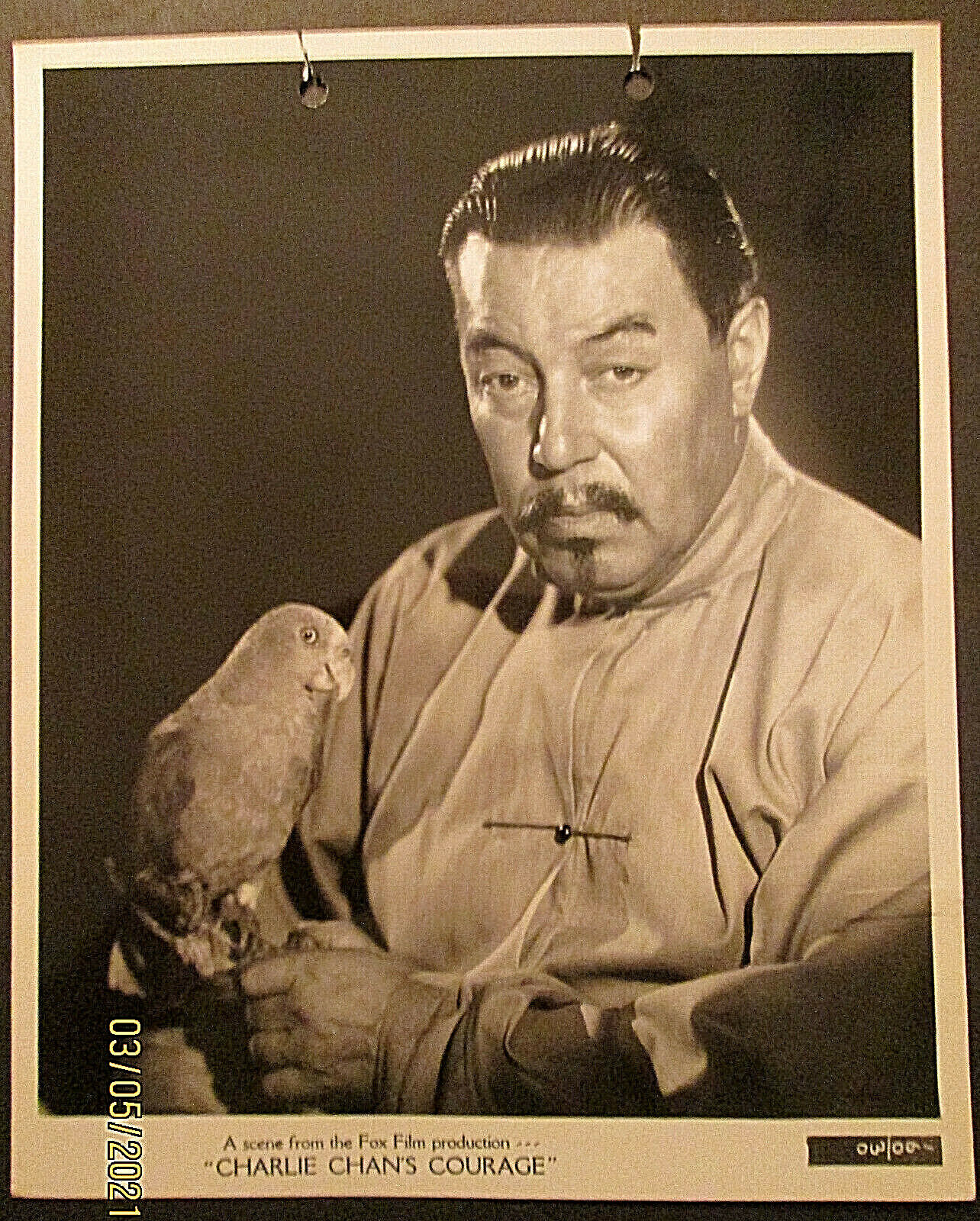 WARNER OLAND: (CHARLIE CHAN'S COURAGE) ORIG,1934 RARE PUBLICITY Photo Poster painting (CLASSIC)