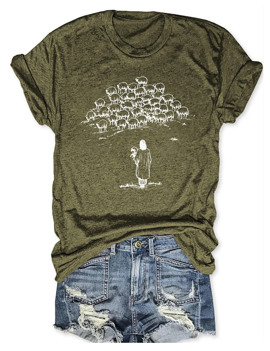 Jesus And Sheep T-shirt