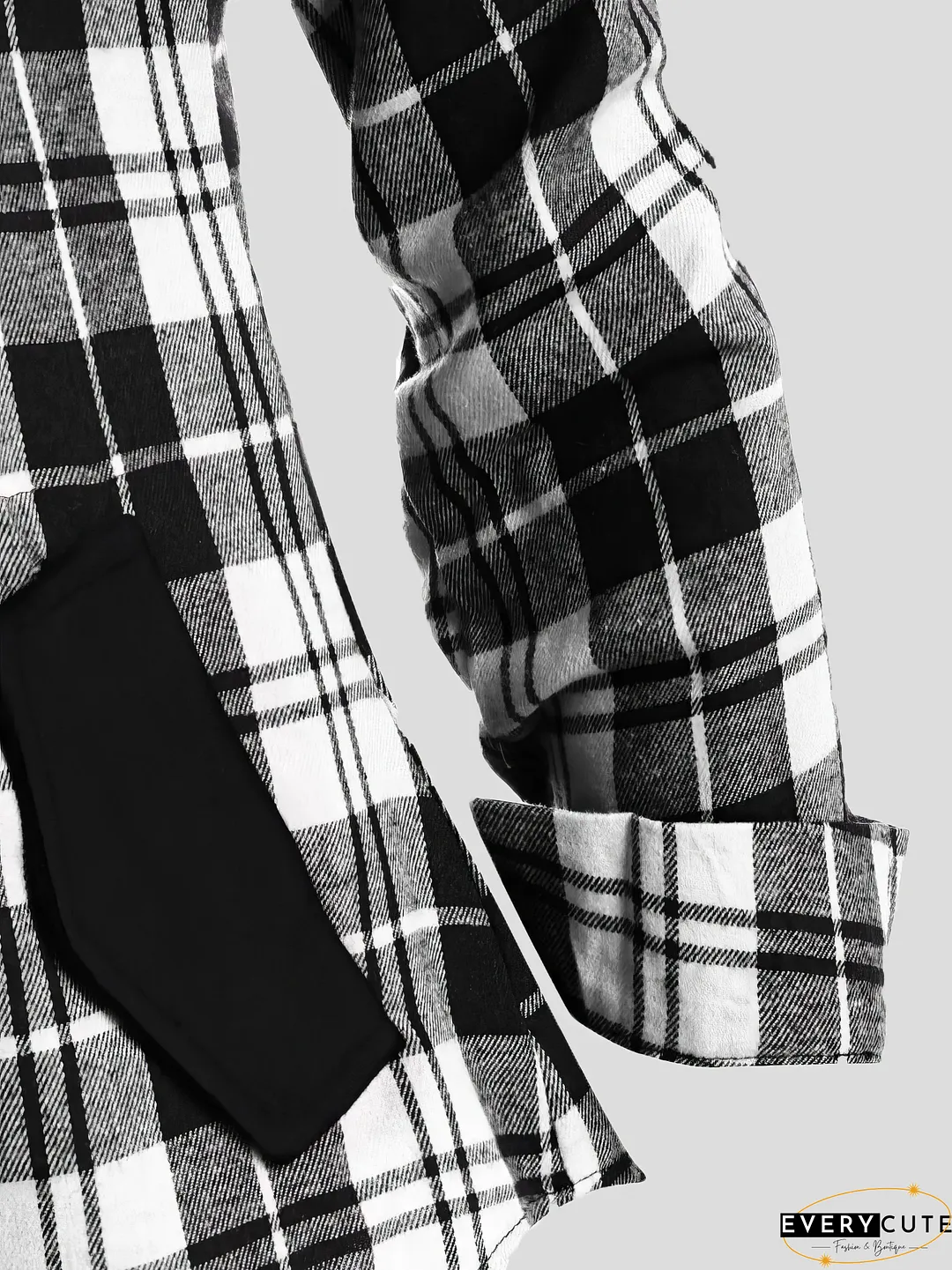 Comfortable Plaid Corduroy Jacket