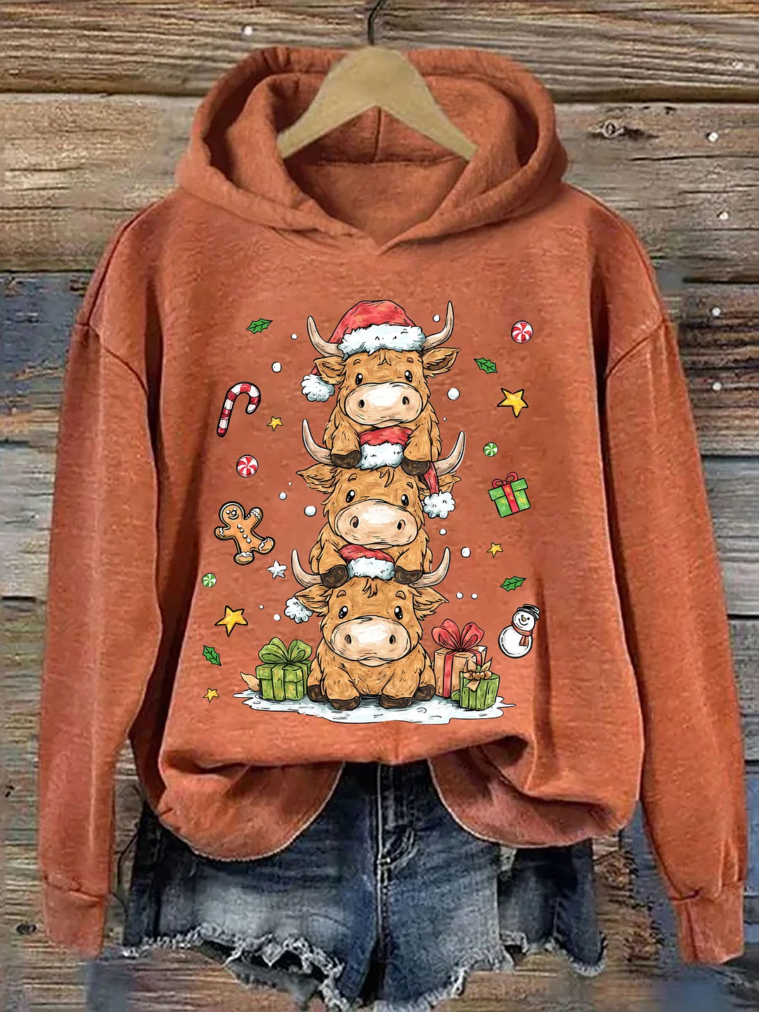 Cute Highland Cow Hoodie