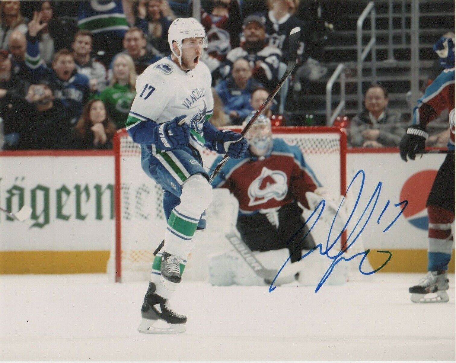 Vancouver Canucks Josh Leivo Signed Autographed 8x10 NHL Photo Poster painting COA #3