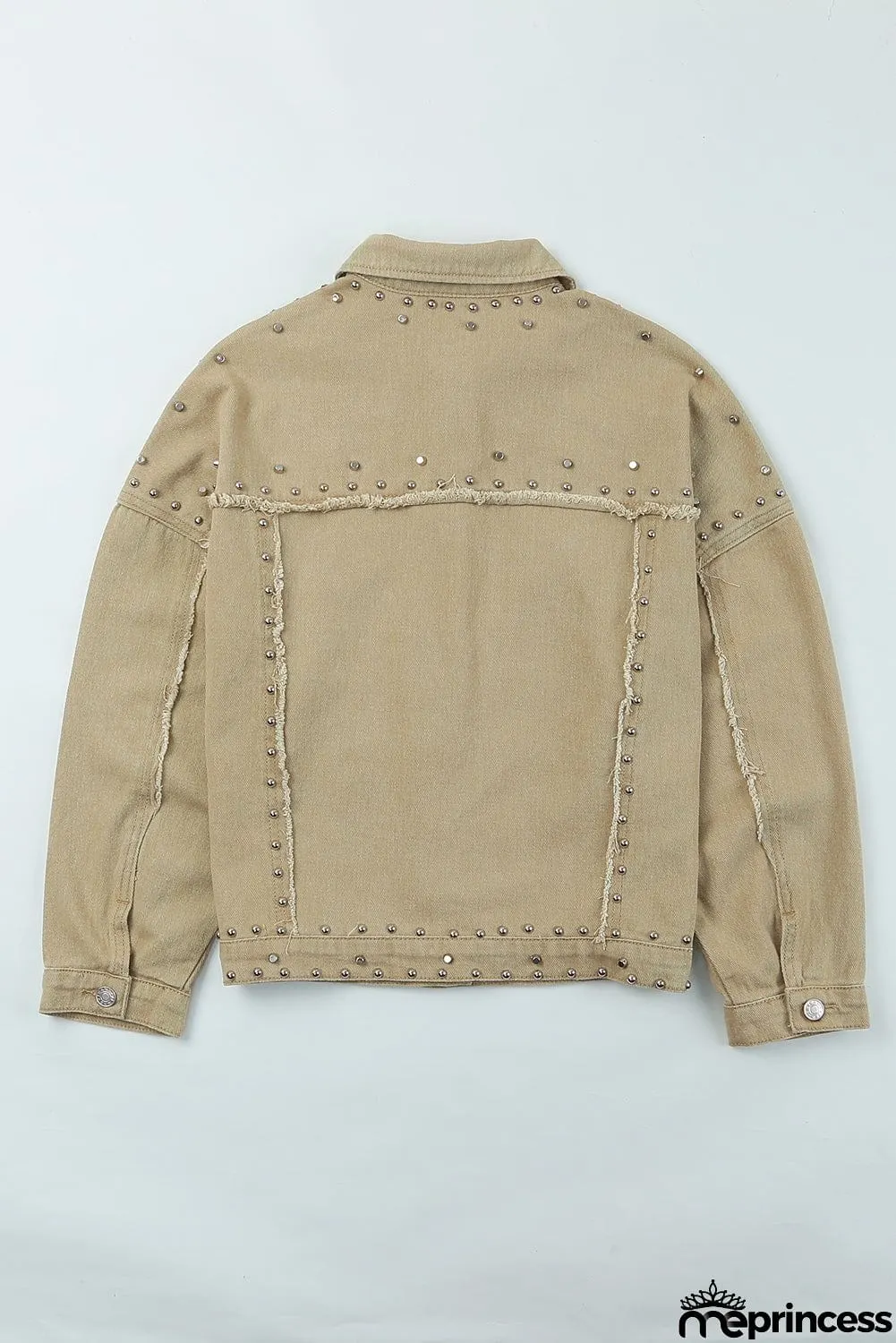 Khaki Rivet Denim Jacket