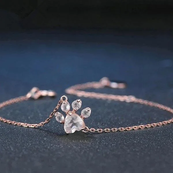 VigorDaily Rose Gold Paw Bracelet