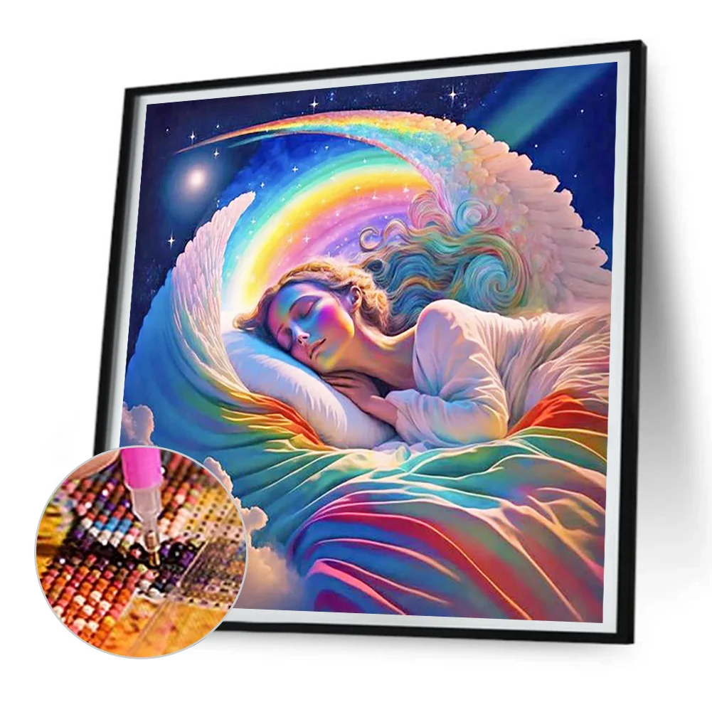 Full Round Diamond Painting 30*30cm - Sweet Dream Angel