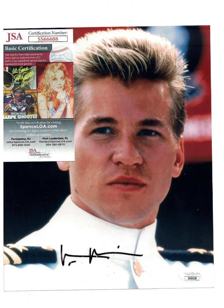 Val Kilmer Iceman TOP Gun Movie Signed 8x10 Photo Poster painting JSA Certified