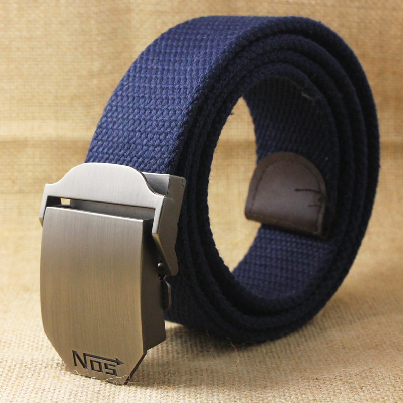 Men's Outdoor Leisure Automatic Buckle Canvas Belt
