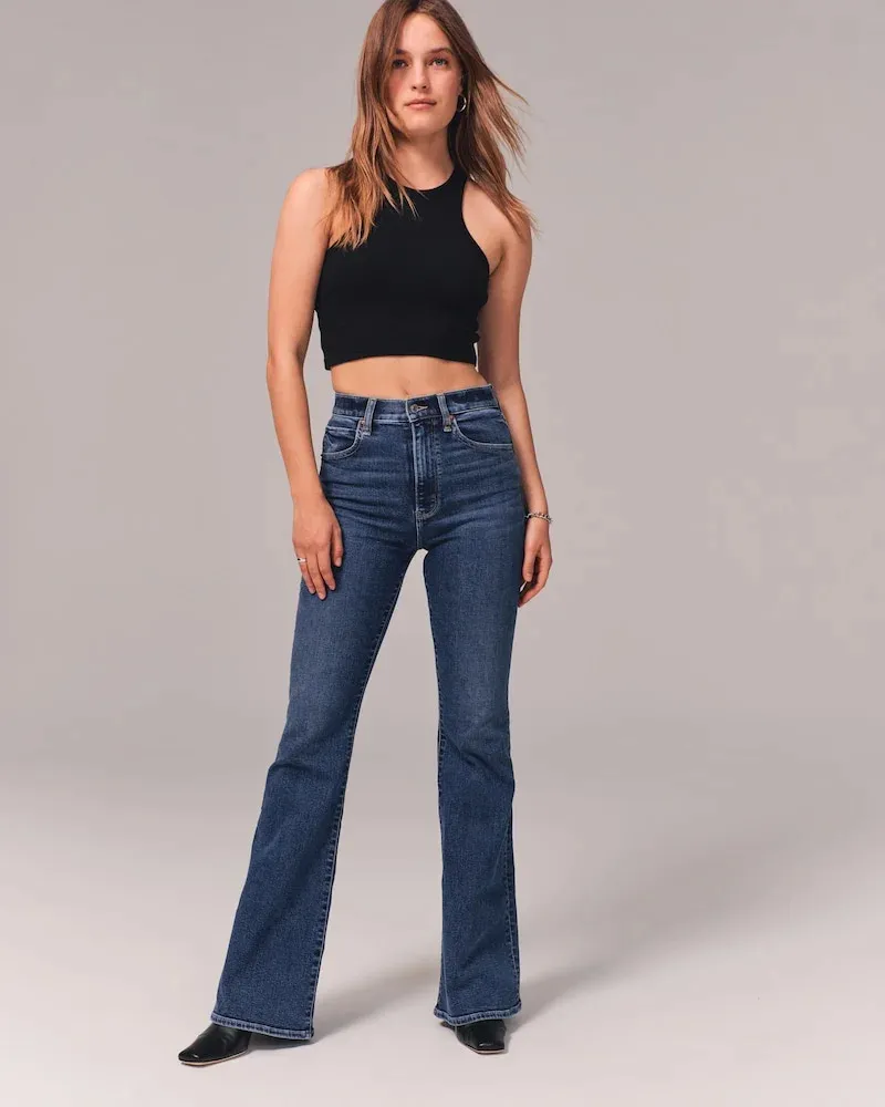 Summer 2023-Ultra High Rise Stretch Flare Jeans