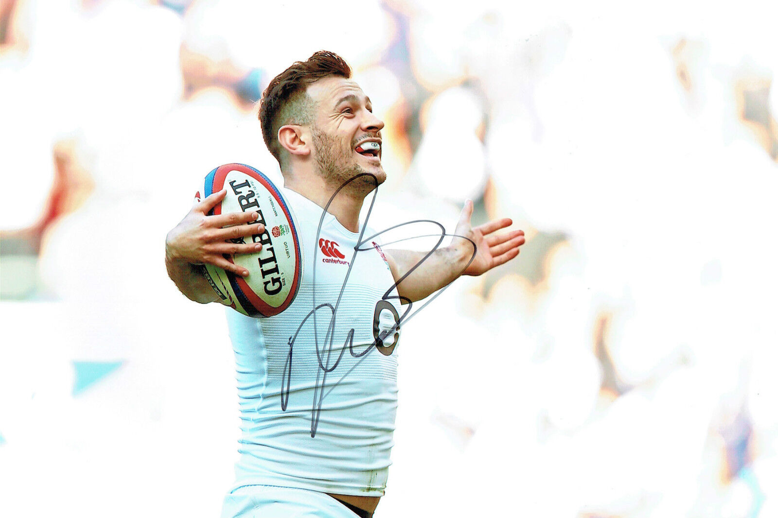 Danny CARE Signed Autograph 12x8 Photo Poster painting AFTAL COA ENGLAND RUGBY