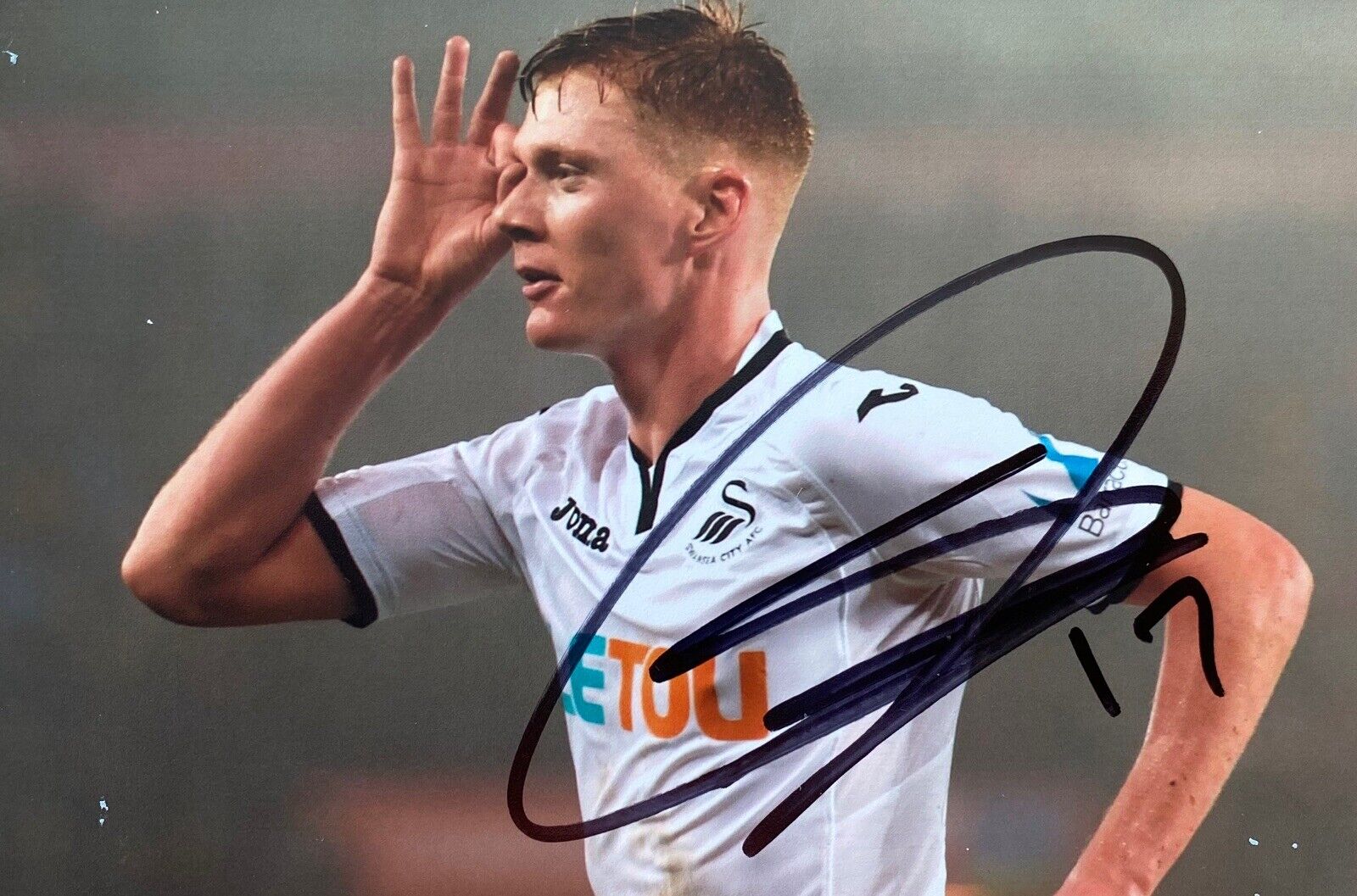 Sam Clucas Genuine Hand Signed 6X4 Photo Poster painting - Swansea City 2