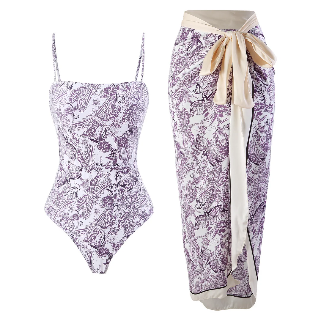 Uveng Uveng One-Piece Bikini Suit Women's Bikini Three-Piece Set