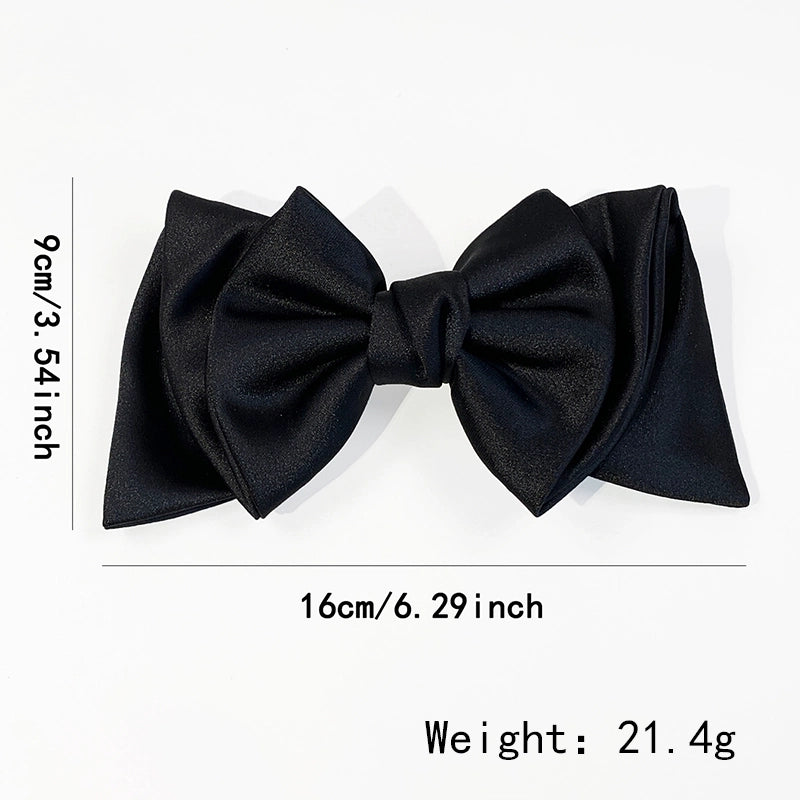 Women's Princess Cute Pastoral Bow Knot Cloth Hair Clip