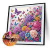 Fleur-Peinture diamant en forme spéciale-30*30cm
