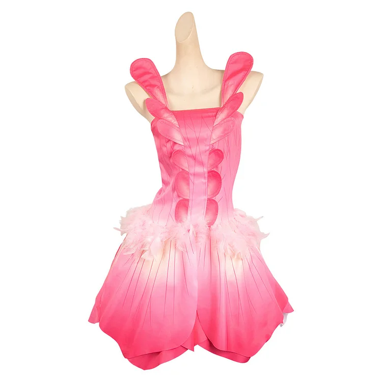 Barbie: Fairytopia Elina Pink Petal Set Cosplay Costume Outfits Halloween Carnival Suit
