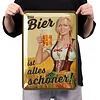Beer Girl - Metal Tin Signs(8*12Inch/12*16Inch) - Bar