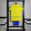 2002 Retro Brazil Home Football Shirt Kids Size 1:1 Thai Quality