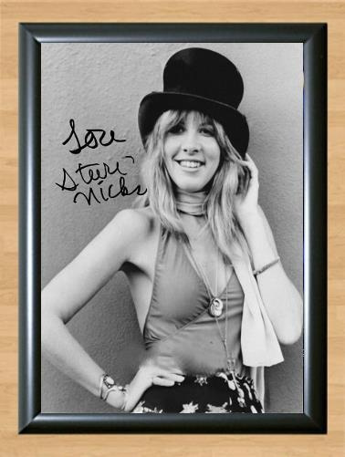 Stevie Nicks Fleetwood Signed Autographed Photo Poster painting Poster Print Memorabilia A4 Size