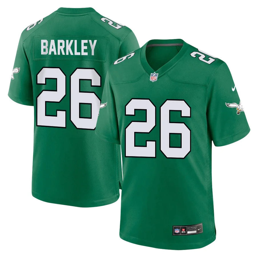 Saquon Barkley Kelly Green Philadelphia Eagles Throwback Jersey mysite