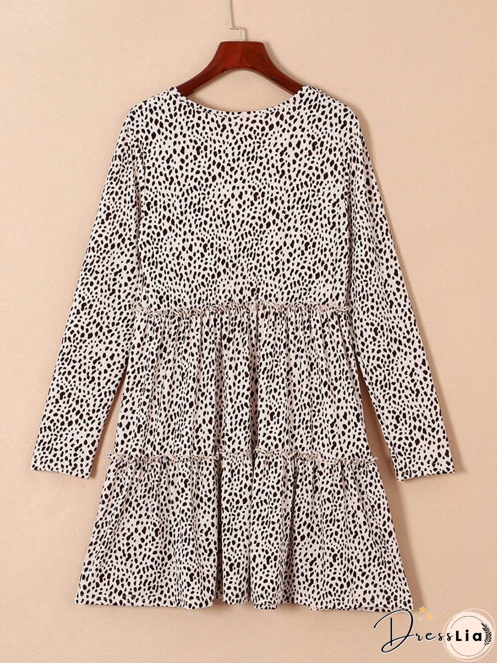 Feminine Floral Dress with V-Neck