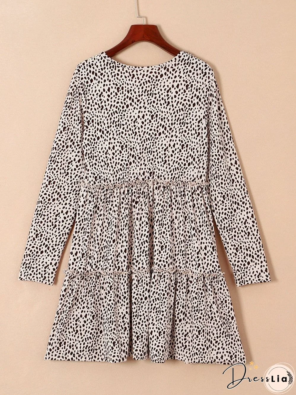 Feminine Floral Dress with V-Neck