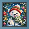 Diamond Painting -DIY Round Drill Christmas Polar Bear(40x40cm)